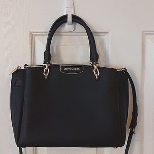 Michael Kors Black Saffiano leather satchel